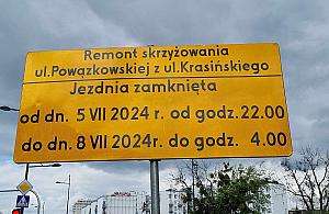 W weekend zamykają ważne skrzyżowanie. "Objazdy, objazdy!"