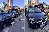 Zderzenie w centrum Warszawy. Pięć osób rannych