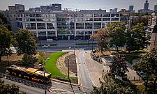 Ogród deszczowy zamiast miejsc parkinowych