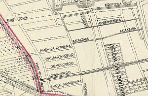 Koniec ulicy Matlakowskiego. Nie ma po niej śladu