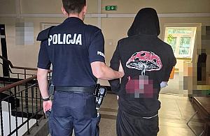 Zniszczył radiowóz i hondę. Wpadł kilka godzin później