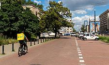 Budowa drogi rowerowej w alei Solidarności. Zwężenia ulic i tydzień bez tramwajów