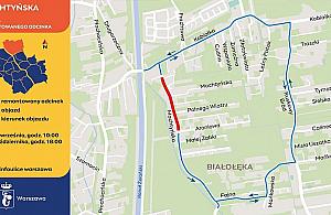 Remont Mochtyńskiej. Objazdy i zmiany tras autobusów