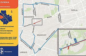 Remont Połczyńskiej: frezowanie jezdni do centrum i duże objazdy