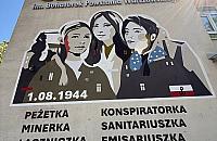 Mural dla bohaterek Powstania Warszawskiego na Wierzbnie