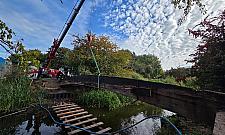 Nowe mostki na Stawach Brustmana. Remont za pół miliona