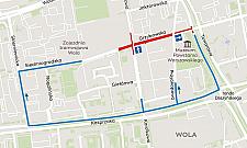 Trwa przebudowa Grzybowskiej. Będzie więcej zieleni i miejsca dla pieszych