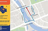 Wał Miedzeszyński zamknięty. Duże zmiany przy moście Poniatowskiego