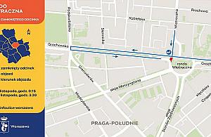 Remont torów na Grochowskiej: zmiany w ruchu i komunikacji miejskiej