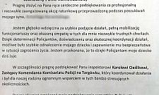 "Dzięki policjantom moje dziecko dziś żyje". Podziękowania od matki