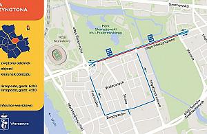 Aleja Waszyngtona zwężona. Kolejny etap remontu od poniedziałku