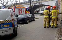 Uwięziony w pustostanie na Targowej. Szybka pomoc służb