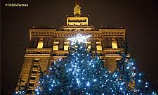 Choinka rozświetliła plac przed PKiN. Brakuje tylko śniegu