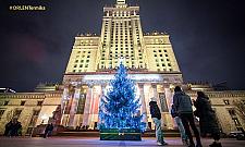 Choinka rozświetliła plac przed PKiN. Brakuje tylko śniegu