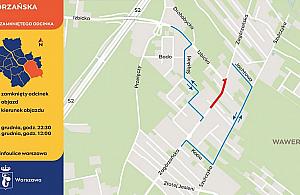 Zagórzańska zamknięta na weekend. Objazdy i zmiany w komunikacji