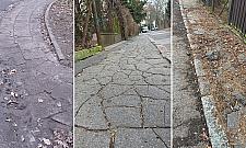 Na chodnikach Boernerowa łatwo o upadek. Czy dzielnica w końcu je naprawi?