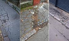 Na chodnikach Boernerowa łatwo o upadek. Czy dzielnica w końcu je naprawi?