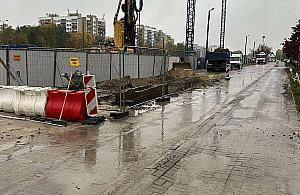 Chaos przy Powstańców Śląskich. Utrudnienia potrwają jeszcze długo