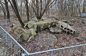 "Czwarta przyroda" czy odpady? RDOŚ chce usunięcia betonowych płyt z parku Żerańskiego