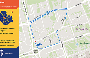 Budowa drogi rowerowej od Ronda ONZ. Utrudnienia od 2 marca