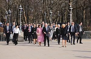 Król Szwecji Karol Gustaw odwiedził Łazienki Królewskie