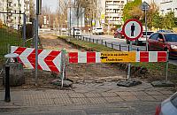 Remont chodnika. Piesi przejdą drugą stroną ulicy