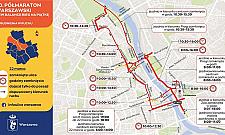Półmaraton Warszawski 2026. Lista zamkniętych ulic i objazdów