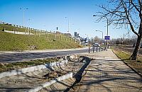 Przebudowa drogi rowerowej przy Blue City. Prace już przy Jutrzenki