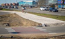 Przebudowa drogi rowerowej przy Blue City. Prace już przy Jutrzenki