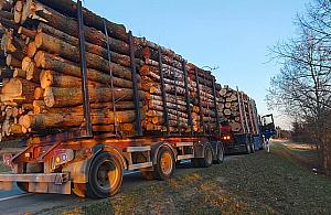 Kierowca volvo bez uprawnień i z przeładowanym zestawem