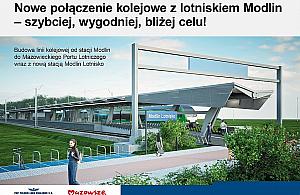 Pociąg do lotniska w Modlinie coraz bliżej. Jest przetarg na budowę