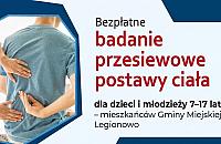 Legionowo zaprasza na bezpłatne badania postawy dzieci i młodzieży