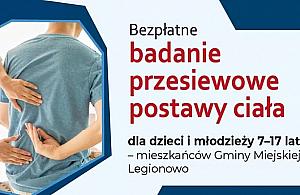 Legionowo zaprasza na bezpłatne badania postawy dzieci i młodzieży