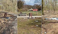 Polana na Młocinach tonie w śmieciach. Burmistrz reaguje