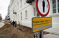 Odkrycie pod ul. Okrzei. Szczątki mogą pochodzić z XVII-wiecznego cmentarza