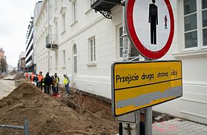 Odkrycie pod ul. Okrzei. Szczątki mogą pochodzić z XVII-wiecznego cmentarza