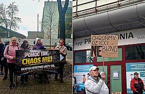 Sielce protestują przeciw ośrodkowi uzależnień. Mieszkańcy boją się o bezpieczeństwo