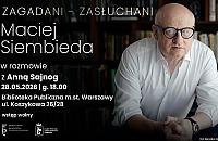 Maciej Siembieda spotka się z czytelnikami