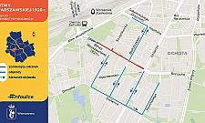 Nowa organizacja ruchu przy Parku Pięciu Sióstr. Trwa budowa tramwaju do Zachodniego