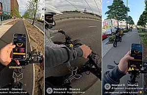 Ukraiński bloger szaleje hulajnogą po Warszawie. Sprawą zajmie się policja