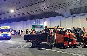 Nocne ćwiczenia służb w tunelu na S2. Sprawdzano procedury bezpieczeństwa
