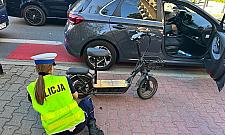 Na pierwszy rzut oka wygl�da� jak hulajnoga. Policjanci zabezpieczyli nietypowy jedno�lad