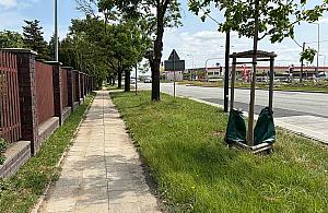 Zalewany chodnik przy Połczyńskiej. Urzędnicy na razie nie wiedzą, co z nim zrobić
