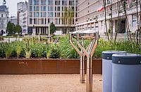 Plac Powsta�c�w Warszawy zmieni� si� nie do poznania. Tysi�ce ro�lin i nowa pergola
