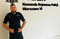 Policjant zatrzymał samochód i ruszył na pomoc seniorce. Nikt wcześniej się nie zatrzymał