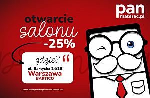 Otwarcie kolejnego salonu Pan Materac w Warszawie!